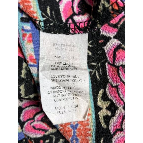 Show Me Your MuMu Mini Dress Striped Women's Size S Floral Stripe Ibiza - Picture 4 of 6